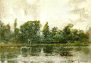 Anders Zorn landakapsstudie fran richmond oil painting reproduction